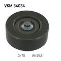 SKF VKM 34034 Umlenk-/Führungsrolle Keilrippenriemen Links für Ford Mazda