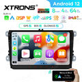 XTRONS Octa Core Android 12 Autoradio 64GB GPS Für VW Golf 5 6 Bora EOS Jetta T5