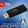 Knoppix 9.3 | Linux Live-System | Boot USB-Stick PC Hilfe Notfall Datenrettung