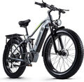 1000W Mountainbike 26 Zoll Ebike 48V18Ah Fatbike E-Fahrrad 45km/h new