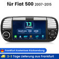 7" Apple Carplay Android 13 2+64G Autoradio GPS Navi WiFi Für Fiat 500 2007-2015