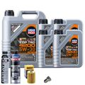 Motoröl 5W30 LIQUI MOLY 9L+HENGST Ölfilter+Spülung+Cera Tec+Ölablassschraube