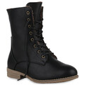 Damen Schnürstiefeletten Warm Gefütterte Stiefeletten Winter Boots 902290 Mode