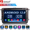 Android 12.0 GPS Autoradio für VW Golf 5/6 Passat Polo Tiguan Caddy T5 SWC 2+32G