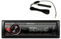 Pioneer MVH-330DAB Autoradio 1DIN mit Bluetooth MP3 USB AUX DAB+ + Antenne DAB