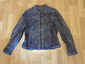 Esprit Lederjacke Damen Schafsleder Gr. 42 Grau