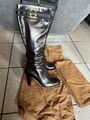 Gucci Stiefel Gr. 37 schwarz high Original mit Staubbeutel