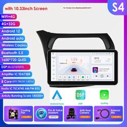 Für Honda Civic 2005-2011 hatchback 10.33" Autoradio Radio GPS DSP CarPlay BT5.0