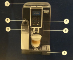 DE'LONGHI DINAMICA ECAM 356.57.B Kaffeevollautomat Milchaufschäumer schwarz