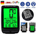 Fahrradcomputer Tachometer Digital Wasserdicht LCD Funk Fahrrad Kilometerzähler