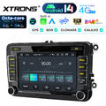 4G 64G 8-Core Autoradio Android 14 Auto Retrofit 7" GPS DSP Für VW GOLF 5 PASSAT