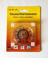 Fensterthermometer zum Kleben 7,5cm x 7,5cm Außenthermometer Fenster Thermometer
