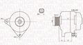 MAGNETI MARELLI LICHTMASCHINE GENERATOR 150A passend für HYUNDAI GRANDEUR OPEL