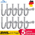Siphon Sifon 1/4" Geruchsverschluß Ablaufgarnitur Röhrensiphon für Waschbecken