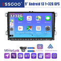 32G Autoradio Für VW GOLF 5 6 Polo Touran Caddy SKODA Android 13 Carplay GPS KAM