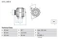 Bosch 0 986 042 840 Drehstromgenerator für VOLVO