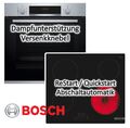 Bosch HERDSET AUTARK Backofen EcoClean + Glaskeramikkochfeld Quickstart 60cm NEU