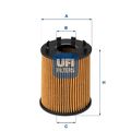 UFI Ölfilter 25.043.00 Filtereinsatz für ALFA SUZUKI FIAT OPEL FORD COMBO X12 KA