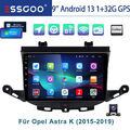 32G 9" Android 13 Autoradio Carplay GPS Nav WIFI +KAM Für Opel Astra K 2015-2019