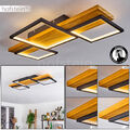 LED Decken Lampe Leuchte modern dimmbare Ess Wohn Schlaf Zimmer Beleuchtung Holz