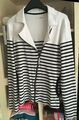 Sommerjacke 36 38 Streifen MARC CAIN schwarz weiß Blazer Shirtjacke edel maritim