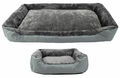 Hundebett Katzenbett Hundekorb Hundekissen Haustierbett grau extra weich