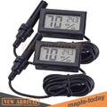 2Stk Mini Thermometer Hygrometer Thermo-Hygrometer Terrarium Digital mit Fühler