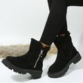 Damen Schneeschuhe Winter Wasserdicht Warm Stiefel Stiefeletten Flache SnowBoots