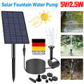 2,5W 220l/h Teichpumpe Solarpumpe Gartenteich Set Pumpenset Springbrunnen Garten