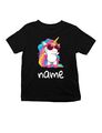 Kinder T-Shirt mit Einhorn - personalisiert mit eigenem Namen - tolles Geschenk