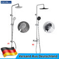 Duschsystem Regendusche Duschset Massage Duschpaneel mit Kopfbrause Edelstahl 