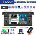 Carplay Android 13 Autoradio GPS BT RDS +DAB Kam Für BMW 3er E46 318 320 325 M3