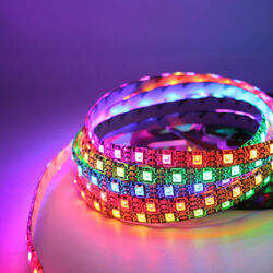 WS2812B LED Streifen Strip 1/5M WS2812 RGB Leiste Licht 5050 SMD Adressierbar 5V