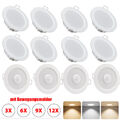 12x LED Einbaustrahler Einbauleuchten  Dimmbar Einbau Flach Decken Spot Set 230V