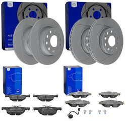 ATE PowerDisc BREMSSCHEIBEN + BELÄGE  passend für VW GOLF 7 AUDI A3 8V LEON 5FVA 288x25mm | HA 272x10mm | Bitte PR-Nr. beachten