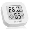 Mini Thermometer Weiß Hygrometer Luftfeuchtigkeit Temperatur Digital Gerät