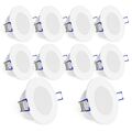 10x EXTRA-Flache IP44 LED Einbaustrahler WEEVO 4000K 5W 500lm Bad Küche Möbel...