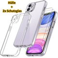 Hülle für iPhone 15 14 13 12 11 Pro Max Mini Plus XR XS Panzerfolie Glas Schutz