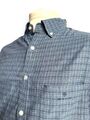 GANT XXL GR. 18 45/46 Regular Fit blau/grau kariert Herren Hemd langarm 2XL