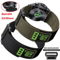 Nylon Rugged Armband für Garmin Fenix 7 7X 6 6X 5 5X 3 Instinct/Epix Pro/Tactix