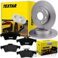 TEXTAR BREMSSCHEIBEN 280mm + BELÄGE HINTEN passend für FORD FOCUS 2 MK2 + C-MAX