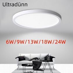 12W-60W LED Deckenleuchte Ultraflach Panel Deckenlampe Wohnzimmer Schlafzimmer