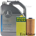 5 L ORIGINAL MERCEDES MOTOROEL 5W40 MB 229.5 MANN OELFILTER HU 721/2 x