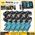 10X Für Makita Akku 18V BL1850B LXT BL1860B BL1850 BL1890 Ersatzakkus Ladegerät