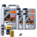 Motoröl 5W30 LIQUI MOLY 9L+HENGST Ölfilter+Spülung+Ölablassschraube