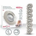 6x LED Einbauleuchte dimmbar Deckenlampe Einbauspots schwenkbar 5W Spot Strahler