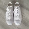 Converse Chuck Taylor All Star Lederschuhe Weiß Low Gr,45 Neuwertig