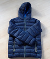 blaue CMP Kinder Steppjacke mit Wattierung Kapuze Gr. 176 top