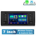 2+64G Android 13 Radio Carplay DSP Autoradio GPS Navi Für BMW E39 E53 X5 5er