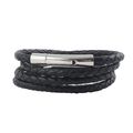 Lederkette Lederband Leder-Armband 7 mm Herren Halskette 17 - 100 cm geflochten